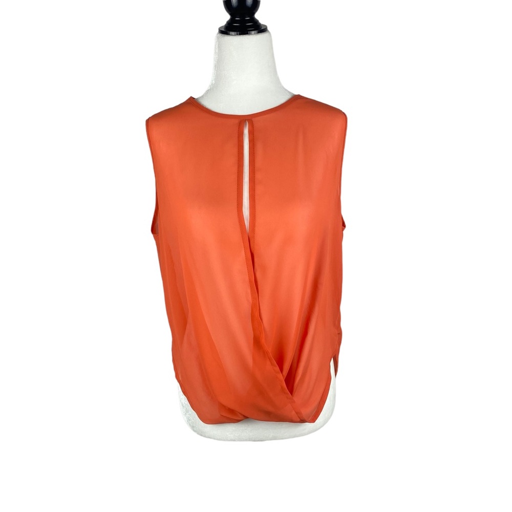 TOPSHOP Sleeveless CrissCross Blouse Size 4